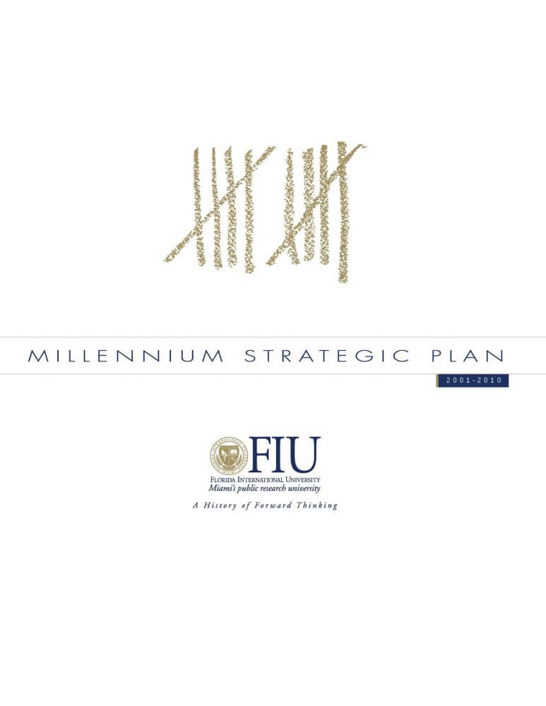 Millennium Strategic Plan cover